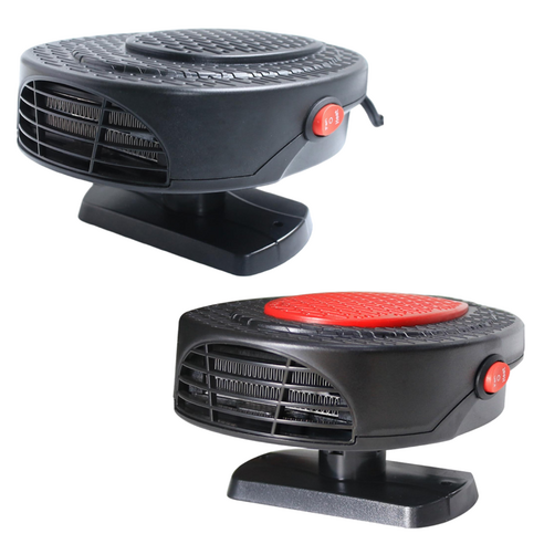 차량용 가열히터 서리 제거 온풍기(블랙/레드)(12V/24V), 12V, 레드