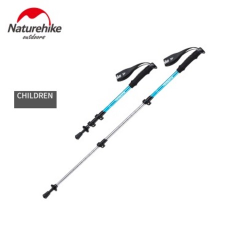망원경 조각 Naturehike 알루미늄 하이킹 트레킹 폴 캠핑 노르딕 워킹 스틱 배스톤 카본 EVA 네이처하이크, 100cm blue