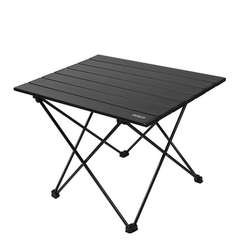 탄씨엔쯔 알루미늄 합금 아웃도어 접이식 캠핑 테이블, 블랙의 상품이미지입니다.