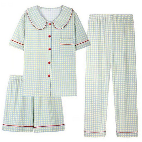 포근한 여름밤을 위한 완벽한 선택, 쉬블림로브 3피스 홈웨어 세트 쉬블림로브