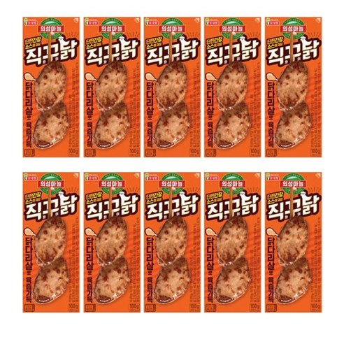 롯데 의성마늘 직꾸닭 리얼간장 100g 10개