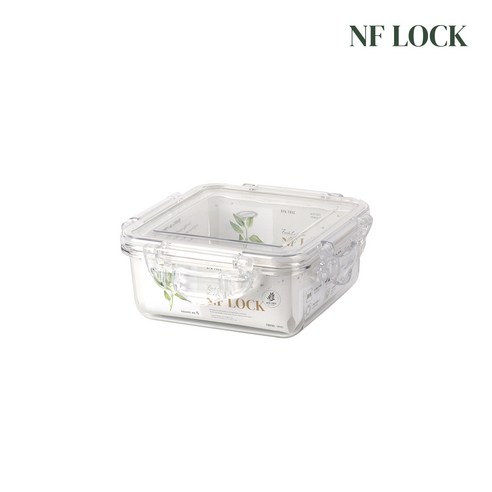 NF LOCK 엔에프락 정사각 트라이탄 밀폐용기 정사각5호 780ml, 단일사이즈, 1개