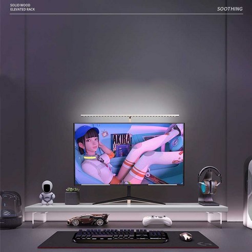 효율적인 공간 활용과 스타일리시한 데스크테리어를 위한 선택, PS 오프레임 듀얼 스탠딩 모니터 선반