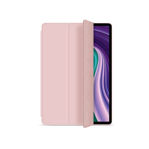 레노버 탭 P11 소프트플립 북커버 케이스 TB-J606F 606L, 핑크