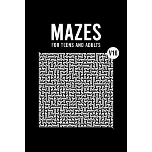 Mazes for Teens and Adults: 50 Hard Labyrinth Puzzles with Solutions Easy to Read & Stress Relief a... Paperback, Independently Published, English, 9798711021452