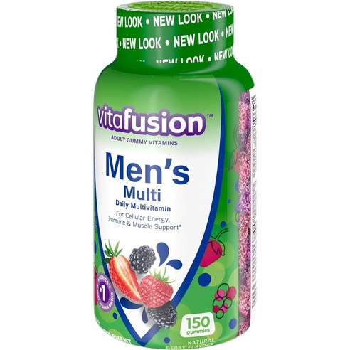 건강과 웰빙을 위한 남성용 구미형 비타민