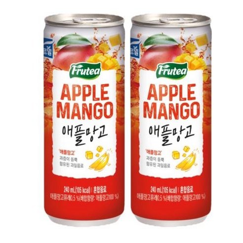 푸르티 애플망고 2, 30개, 240ml 망고캔