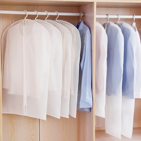 가정용 옷장 의류 방진 덮개 투명 방수 양복 코트 방진 커버, 특대호 60x120, 투명 하 다.