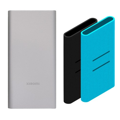 샤오미 7세대 22.5W 10000mAh PD 고속충전 대용량 보조배터리 패키지, 샤오미 7세대1만(실버), +블루케이스