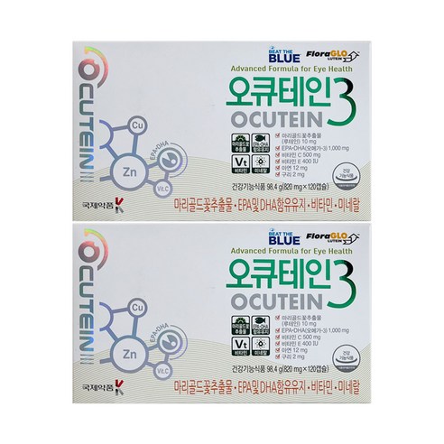 국제약품 오큐테인3 820mg x 120캡슐, 120정, 2개