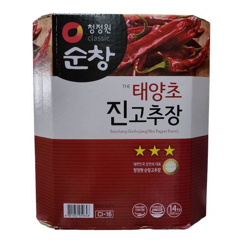 청정원 순창 태양초진고추장, 14kg