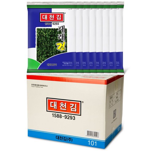 ‘대천김 재래김 20g 15봉, 101호 재래김 15봉, 15개’ ‘대천김 재래김 20g 15봉, 101호 재래김 15봉, 15개’
