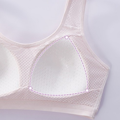 성장기 소녀의 편안함과 활동성을 책임지는 코튼 스포츠 브라