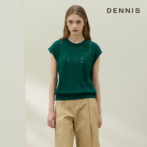 필드 위 스타일과 따뜻함을 책임지는 데니스골프 여성 니트 베스트