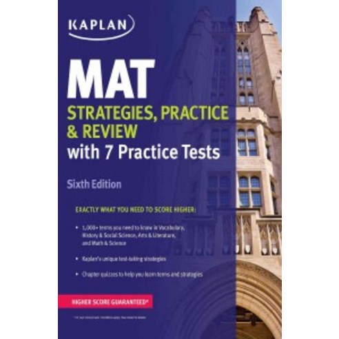 MAT: Strategies Practice and Review, Kaplan Test Prep