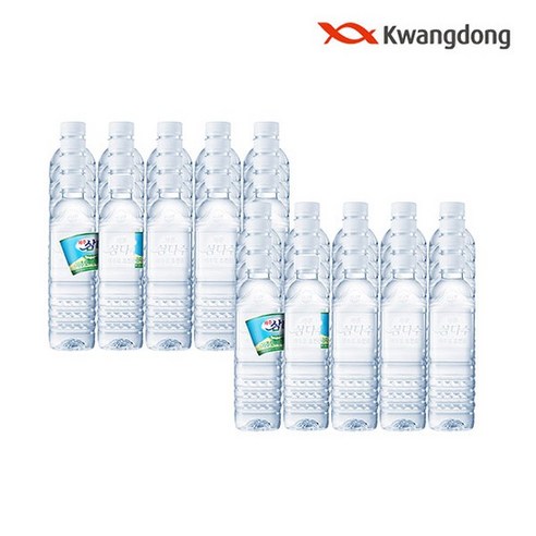 제주 삼다수 유라벨/무라벨 랜덤 발송, 500ml, 20개