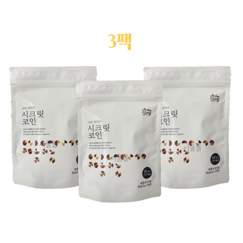 빅마마 시크릿코인 편안한맛, 80g, 3개