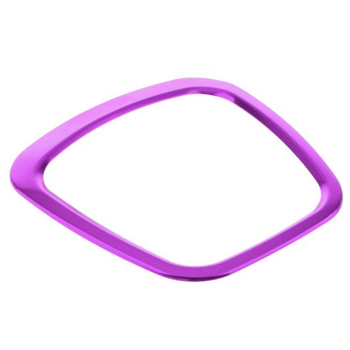 Ursmart 알루미늄 휠 스티커 배지 트림 사다리꼴 맞춤, 보라색, 97x10mm