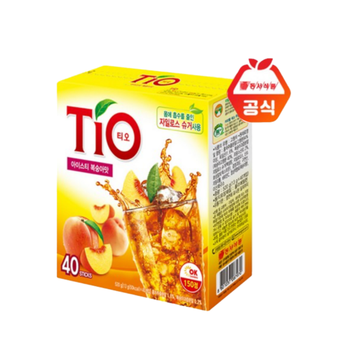   티오 아이스티 복숭아맛, 13g, 40개입, 1개