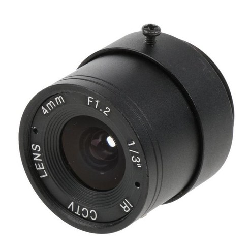 CS 마운트 25mm F1.2 1/3 인치 IR 고정 홍채 렌즈 cd CCTV 카메라, 블랙, 설명, 설명