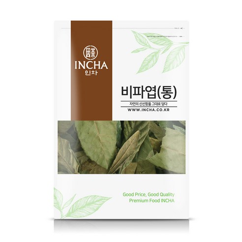 인차 국내산 통 비파엽 건조 비파잎 차 비파나무잎, 5개, 300g