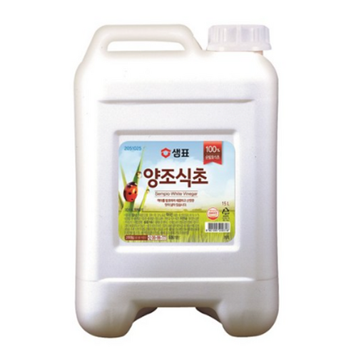 [대용량] 샘표 양조식초 15L 3개 세트, 업소용 합성향 없는 양조식초 업소용식초