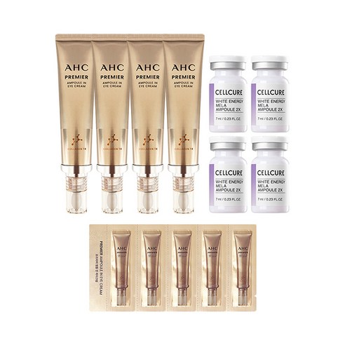 AHC AHC 아이크림 시즌11 40ml x4 + 셀큐어 기미앰플 2X 7ml x4 + 아이샘플 5매, 단품, 단품