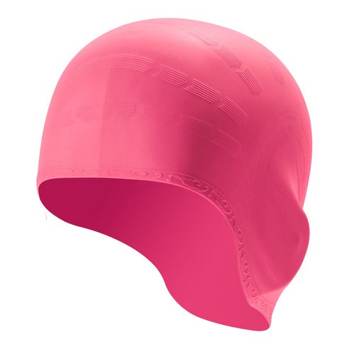 성인 수영 모자 남자 여자 실리콘 풀 모자 귀 보호 목욕 모자 긴 짧은 다이빙 순수 컬러 방수 모자, Pink