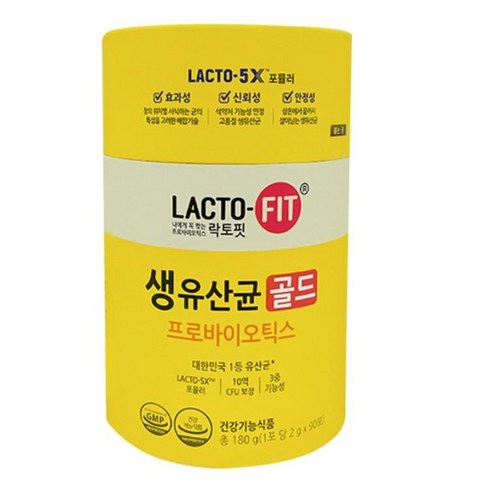 종근당건강 락토핏 생유산균 골드, 180g, 1세트