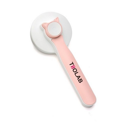 강아지 고양이 반려동물 원터치 힐링 펫 브러쉬, 핑크, 1개