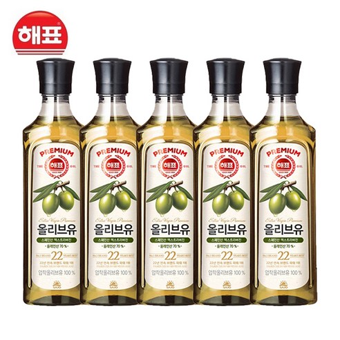 해표 해표올리브유500ml, 500ml, 5개