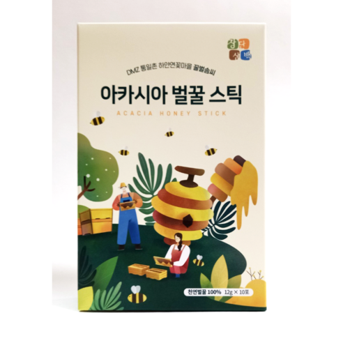 [꿀벌솜씨] 진짜 꿀벌농장에서 채밀한 꽃꿀 아카시아꿀 벌꿀스틱 10개입 - 꿀 | 쿠팡
