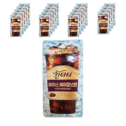 칸타타 아이스 헤이즐넛향 230mlx20팩, 230ml, 20개