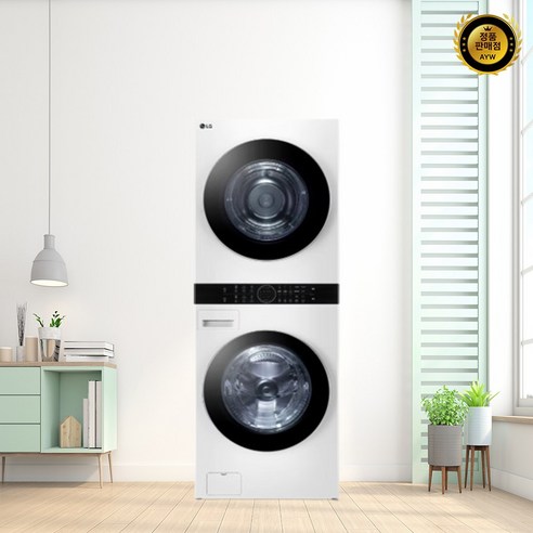 [10% 환급가전] LG전자 트롬 오브제컬렉션 워시타워 세탁기 FX25WJNS + 건조기 RD20WJNS 25kg+20kg 세트 방문설치