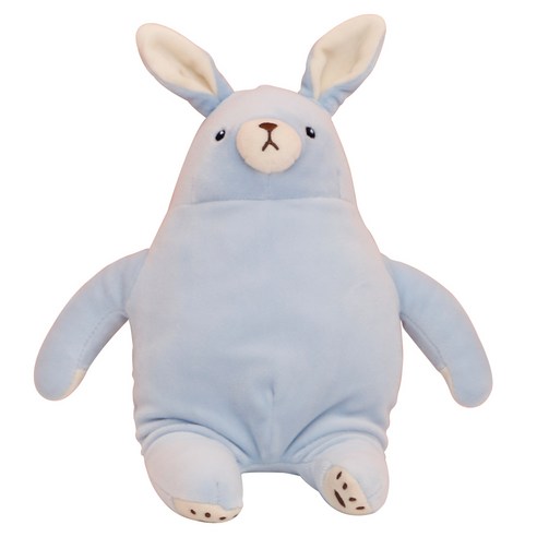 라움생 애착 인형 곰 토끼인형 모찌 귀여운 동물 큰 대형 신생아 아기 유아 수면 봉제 수제 핸드메이드 애착인형, 블루, S-25cm