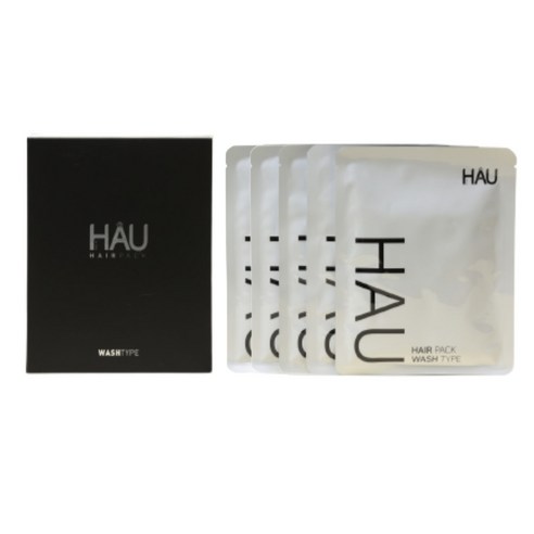 하우 모발손상헤어팩 HAU Hair Pack 5매, 40g, 5개