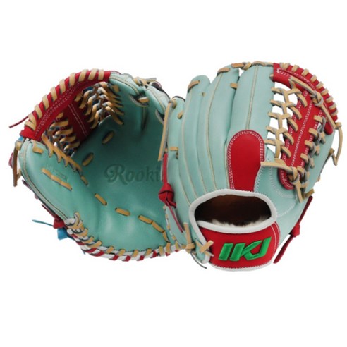 인코자바 유소년 올라운드 투수 야구글러브 11.5인치 민트/레드 JR A, 우투(왼손착용), 1개