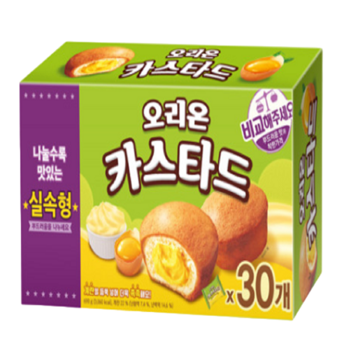 오리온 카스타드 30개입 1통