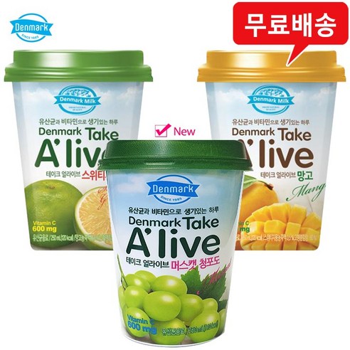 얼라이브 250mlx12컵(자몽3+망고3+오렌지3+머스캣3) 무배, 250ml, 12개