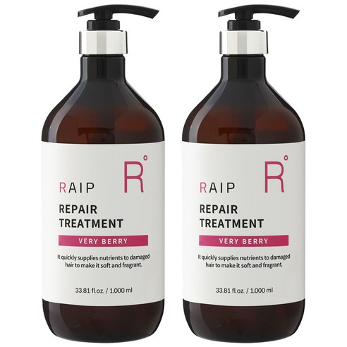라입 극손상 리페어 단백질 트리트먼트 베리베리, 2개, 1000ml