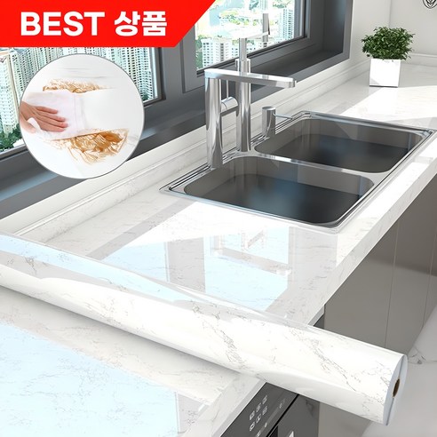 주방, 예술로 물들이다: 토피마켓 대리석 시트지로 완성하는 꿈의 공간 주방리모델링