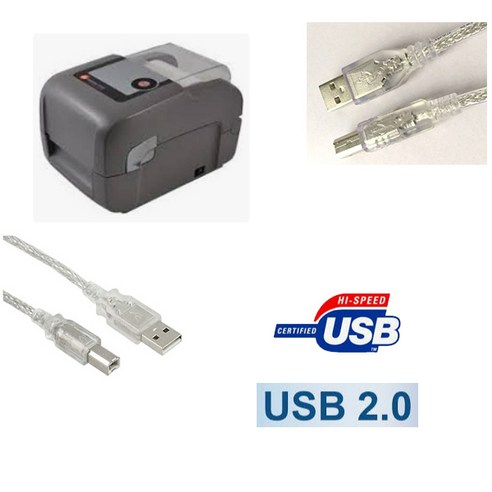 Xprinter XP-DT108B 라벨 바코드 송장프린터 케이블 USB 엑스프린터연결선, 1.8m, 1개 메모프린터 Best Top5