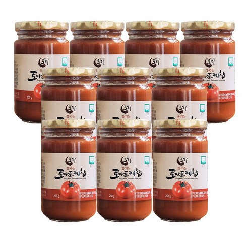 삿갓유통 유기농 토마토로 만든 토리식품 토마토케찹 1병, 250ml, 10개