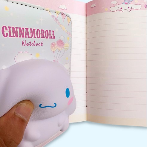 sanrio 산리오 노트 수첩 선물, 산리오 시나모롤 스퀴시 수첩