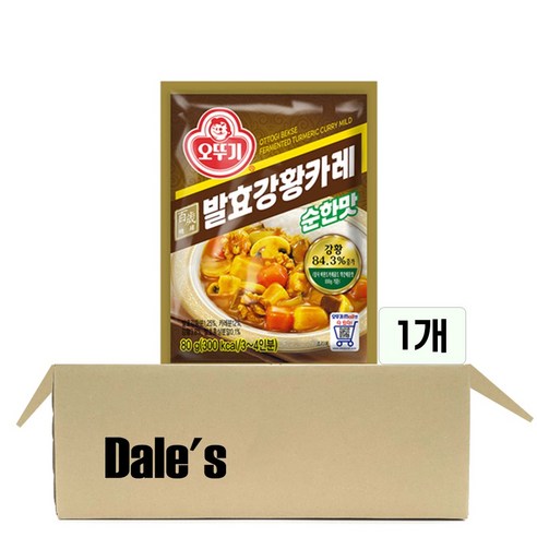 데일즈기획 오뚜기 백세 발효강황 카레 순한맛, 80g, 1개