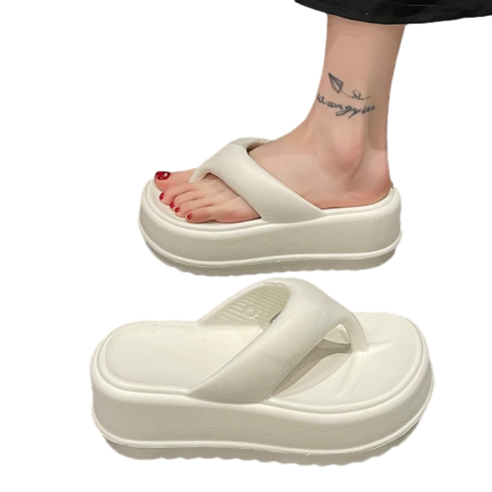 여성 비치화 슬리퍼 7cm 통굽 플랫폼 쪼리 슬리퍼 Women's Sandals 뉴타임즈 K280Q617