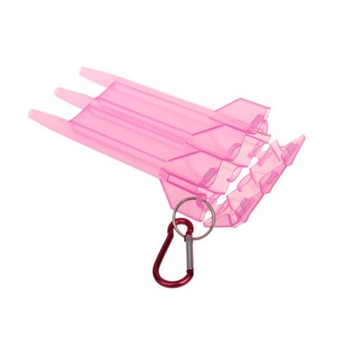 카라비너가 있는 튼튼한 나일론 다트 케이스 - 스틸/소프트 팁 다트 보관함, 핑크