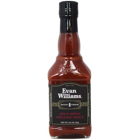 Evan Williams Spicy Apple Grilling Sauce 에반 윌리엄스 스파이시 애플 그릴링 소스, 1개, 411.07g