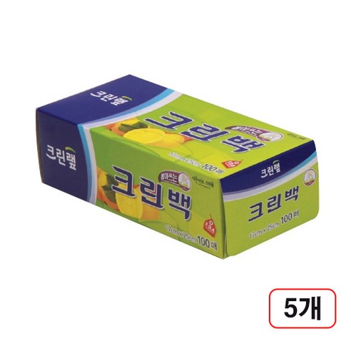 크린백 미니(17x25cm/100매) 5개입, 5개