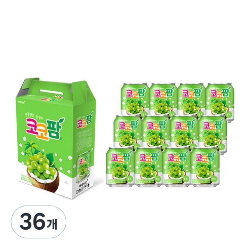 코코팜 포도, 238ml, 36개
